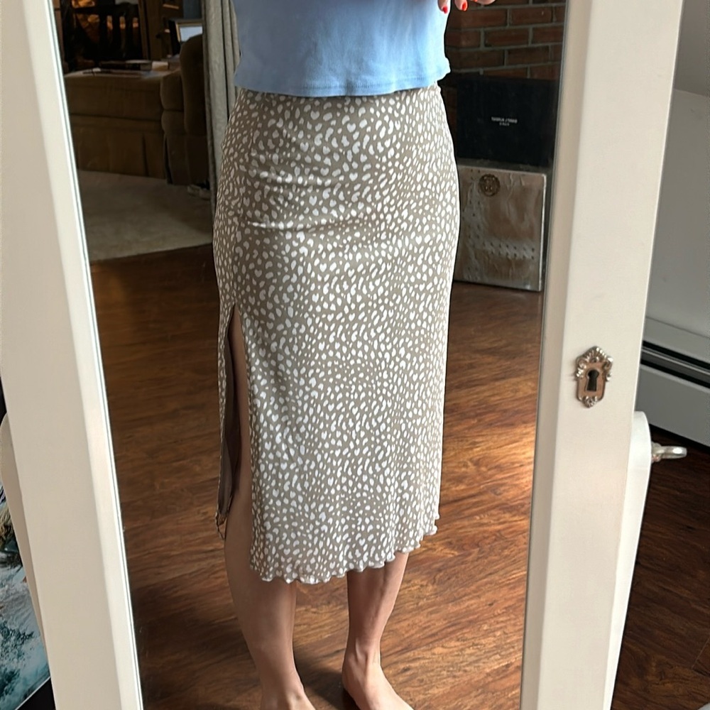 Animal print skirt